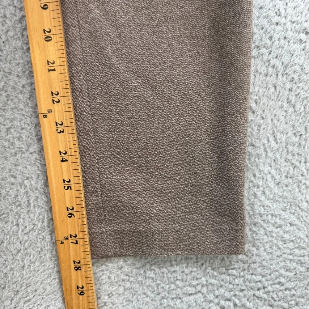 Banana Republic Mens 32x28 Slim Tapered Herringbone Chino Pants Brown Taupe